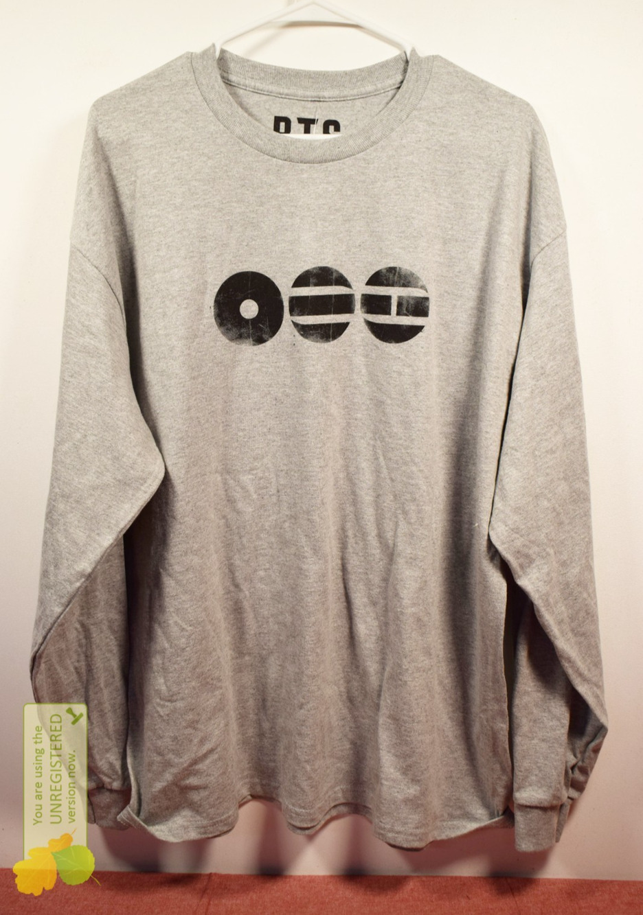 BTS Clothing Long Sleeve T-shirt Gray XL